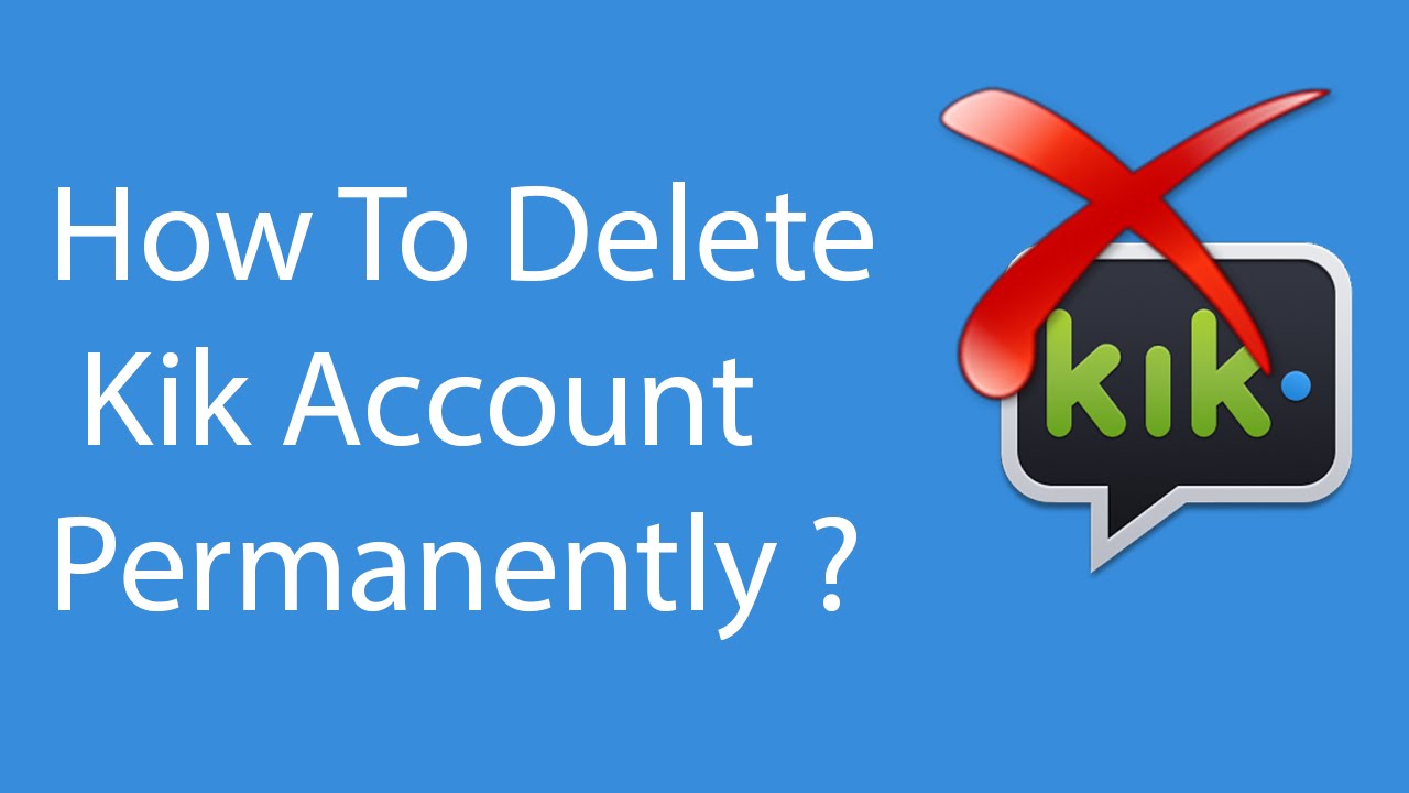 Deactivate Kik Account